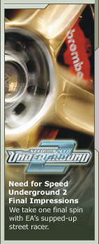 Need for Speed Underground 2 Final Impressions