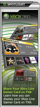 Share Your Xbox Live Gamer Card on TeamXbox