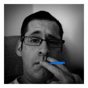 Karl sucking on pretend cigarette BERJAYA
