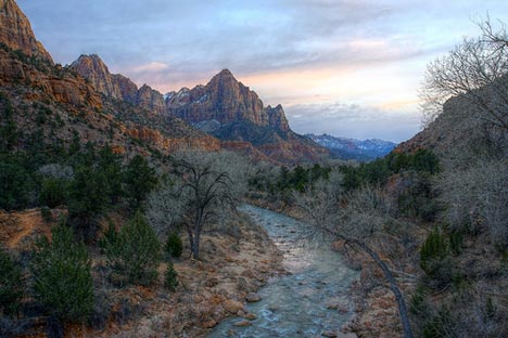 zion national park landscape photo