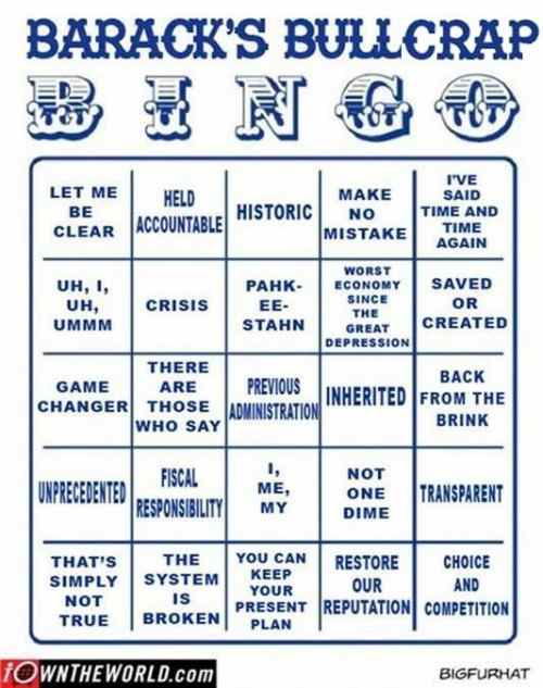 Barack Bullshit Bingo