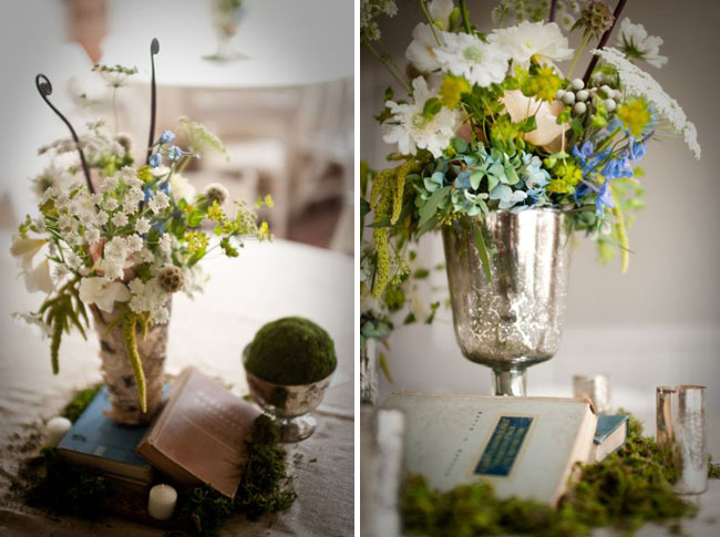 southern-wedding-14 metal vase and flowers