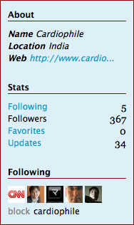 Twitter Spammer: Cardiophile