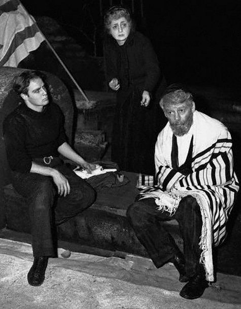 Brando, Celia Adler and Muni in A Flag is Born