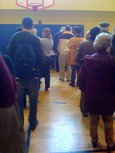 The voting lines 10:30a NW DC