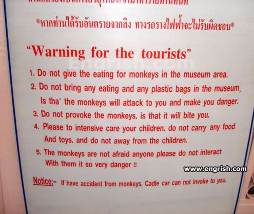 warning-for-the-tourists BERJAYA