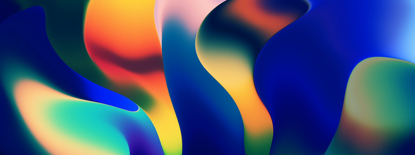 Multi color patterns of waves