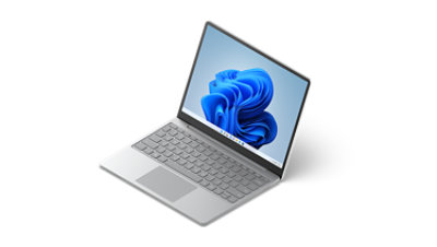 A three quarter view of Surface Laptop Go 2.
