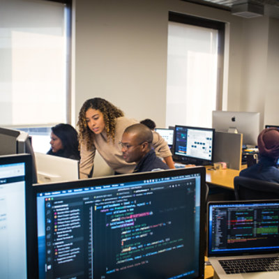 People working together in an office