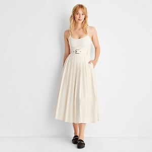 Women's Strappy Pleated Midi Dress - Future Collective with Reese Blutstein