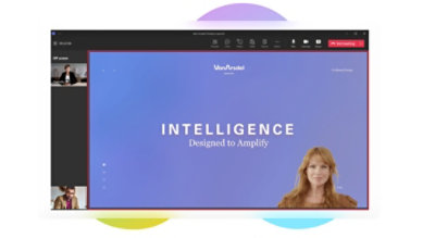 A webinar being presented over Teams Premium with minimal distractions showing for attendees.