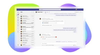 A user exploring suggested replies in a chat in Teams.