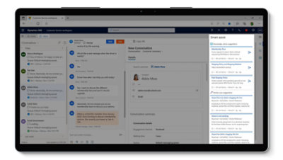 Knowledge article suggestions being highlighted in Contact Center