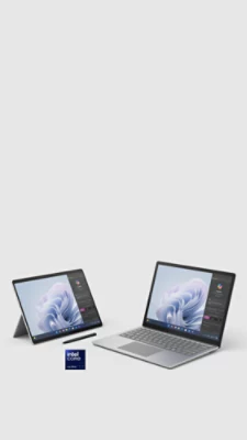 Render of Surface Pro 10 and Surface Laptop 6 side by side