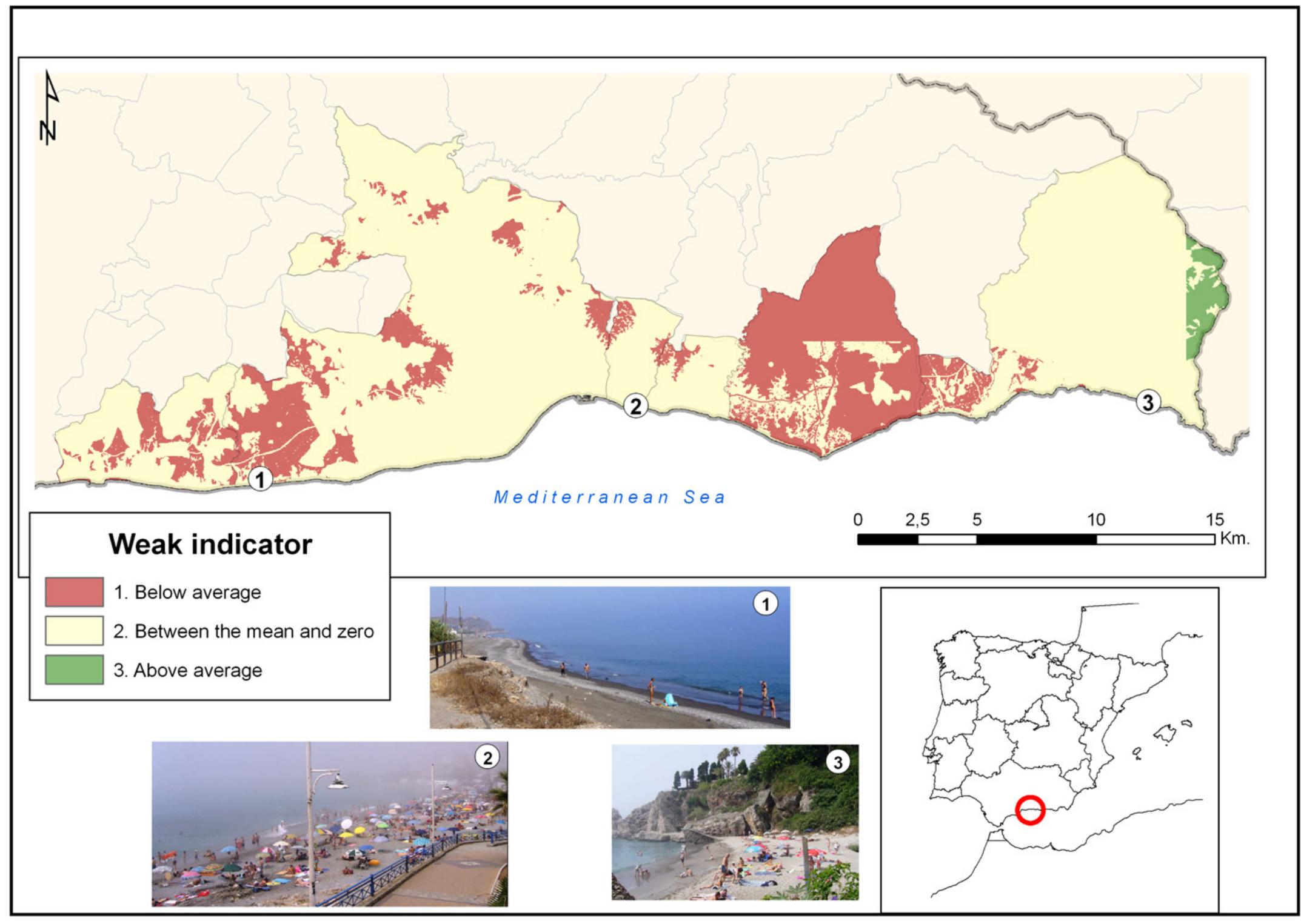 Fig. 4. Weak indicator of carrying capacity in the eastern Costa del Sol.
