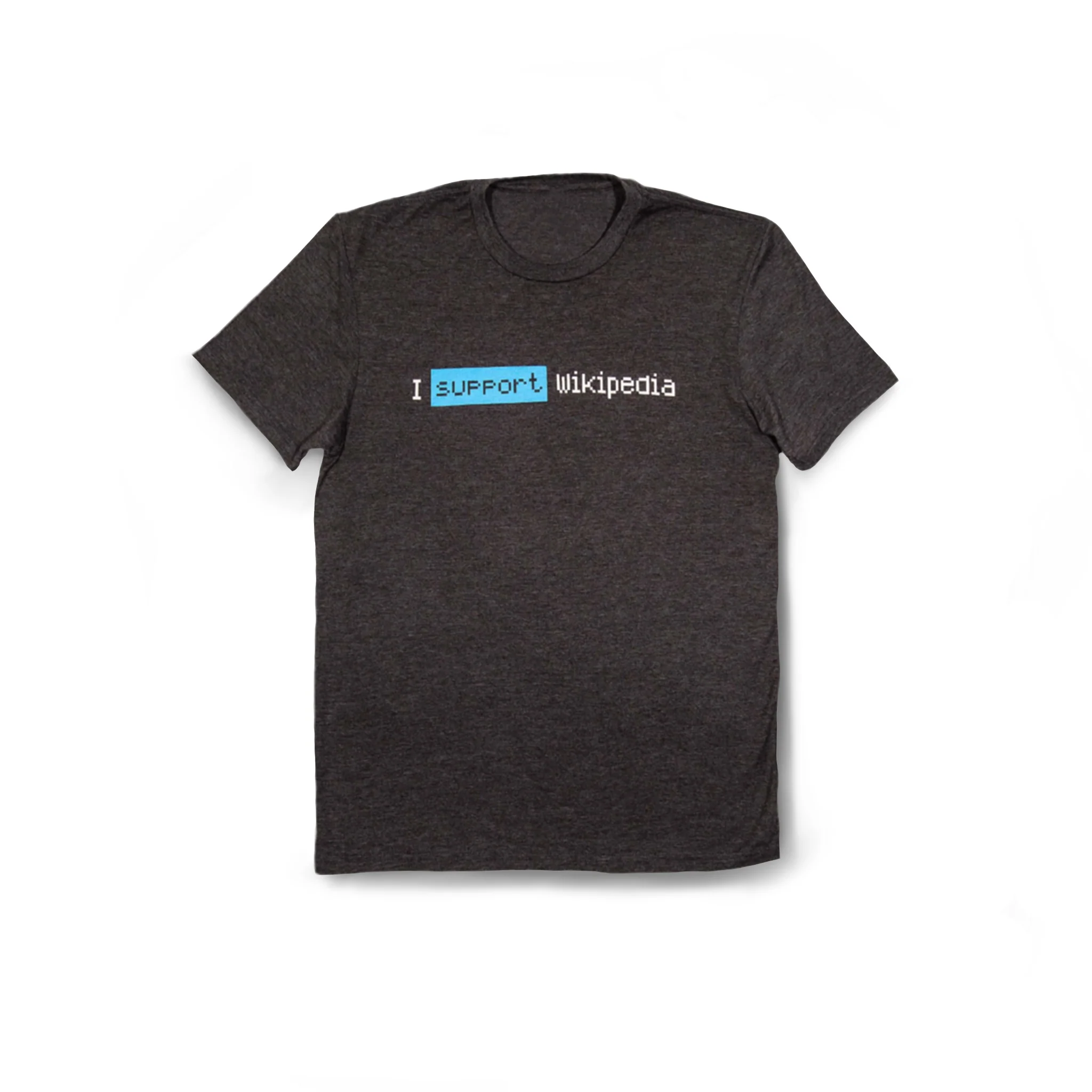 "I support Wikipedia" Box t-shirt Unisex