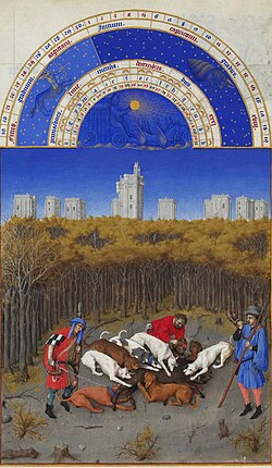 Les Très Riches Heures du duc de Berry neva, gan Limburg baroye berikye, moni 1410-1416