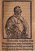 Wilhelm Dilich'in Ungarische Chronica adlı eserinde Attila'nın temsili. 1600-1604[98]