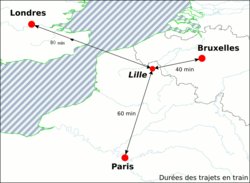Location of Lille