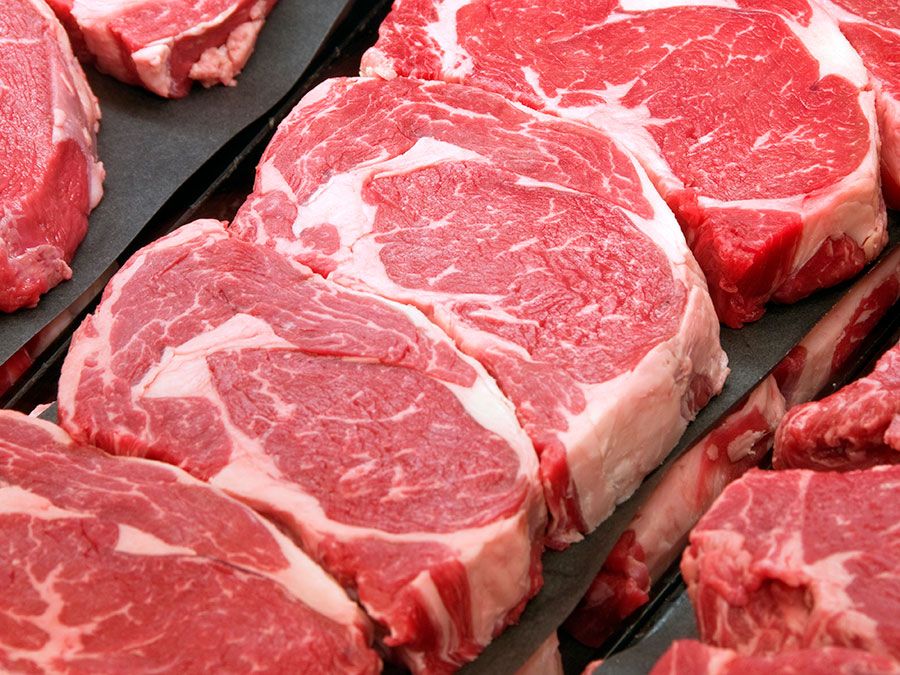 ribeye steak, beef, cow, meat