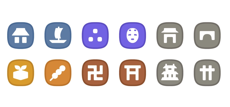 The original icons of Rekichizu