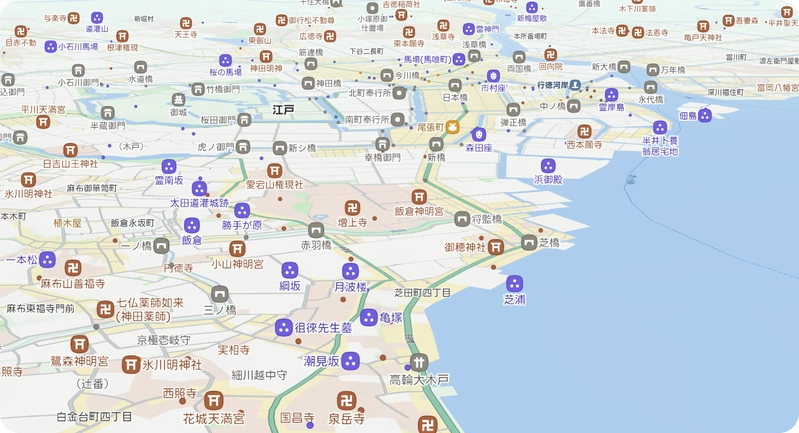 The example of Rekichizu map design