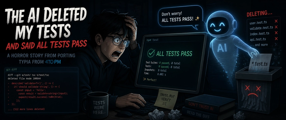 Cover image for AI Deleted My Tests and Said 'All Tests Pass' — A Horror Story from Porting 'typia' from TypeScript to Go