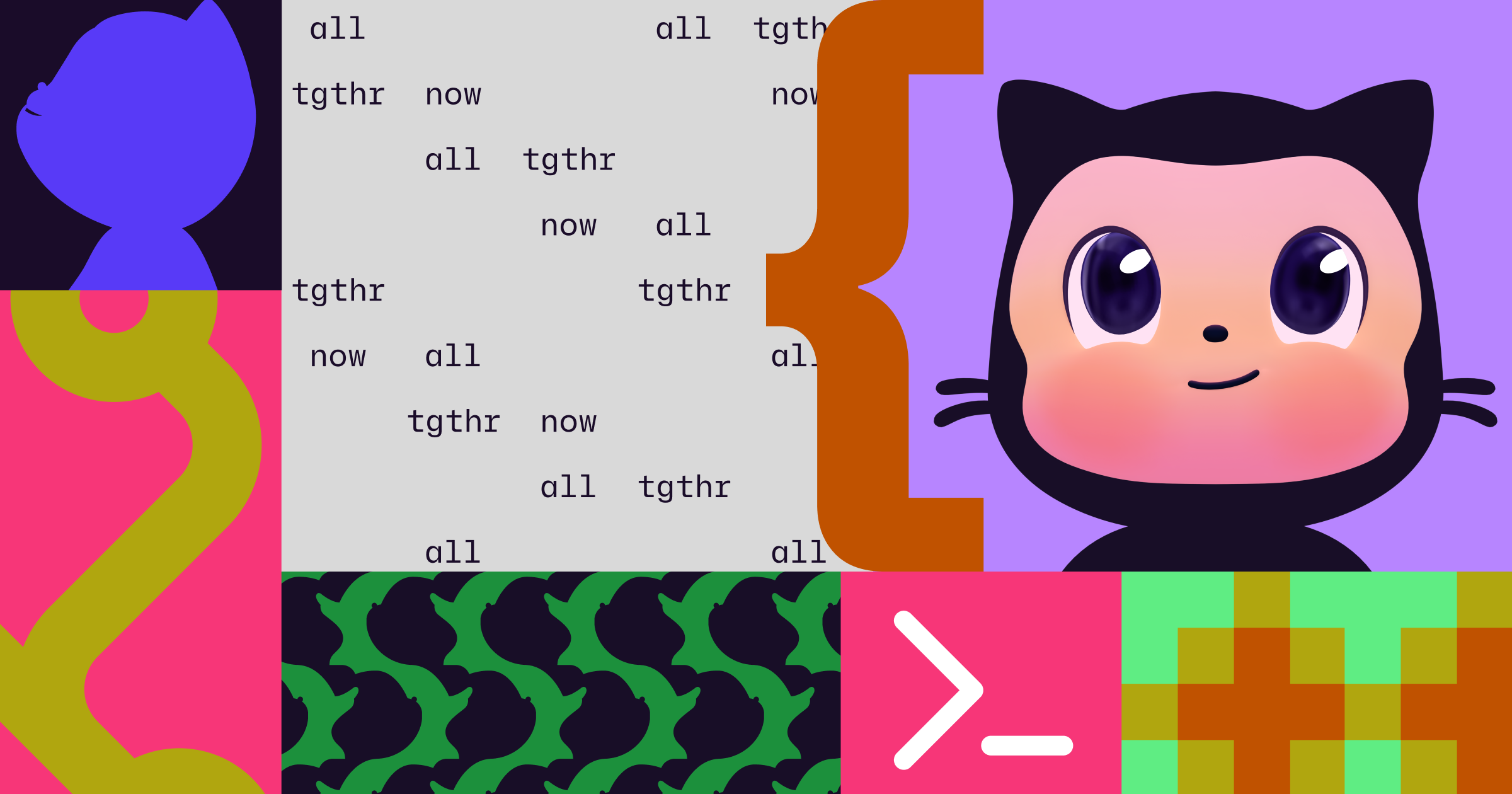Decorative header with Mona and coding imagery.
